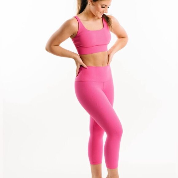 Zyia Active Muted Magenta Réve Hi-Rise Capri20"(8-10) - Picture 6 of 10